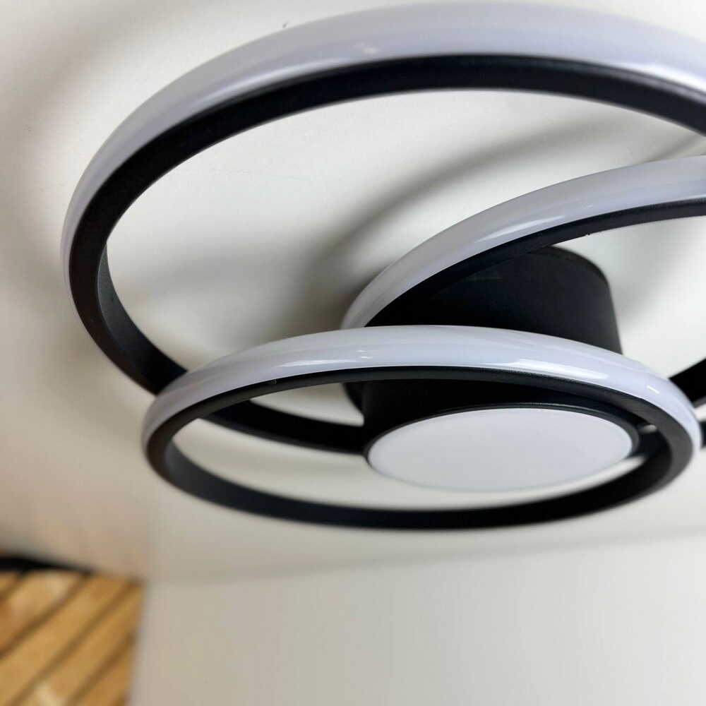 Светильник LED smart FORSAGE с пультом 100Вт 3000-5000K 5000Lm Круглый Черный 220765